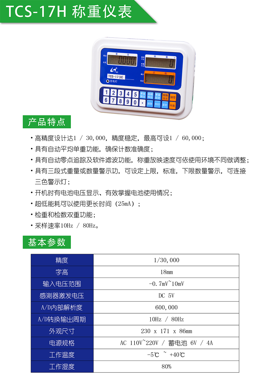 TCS-17H計數(shù)儀表