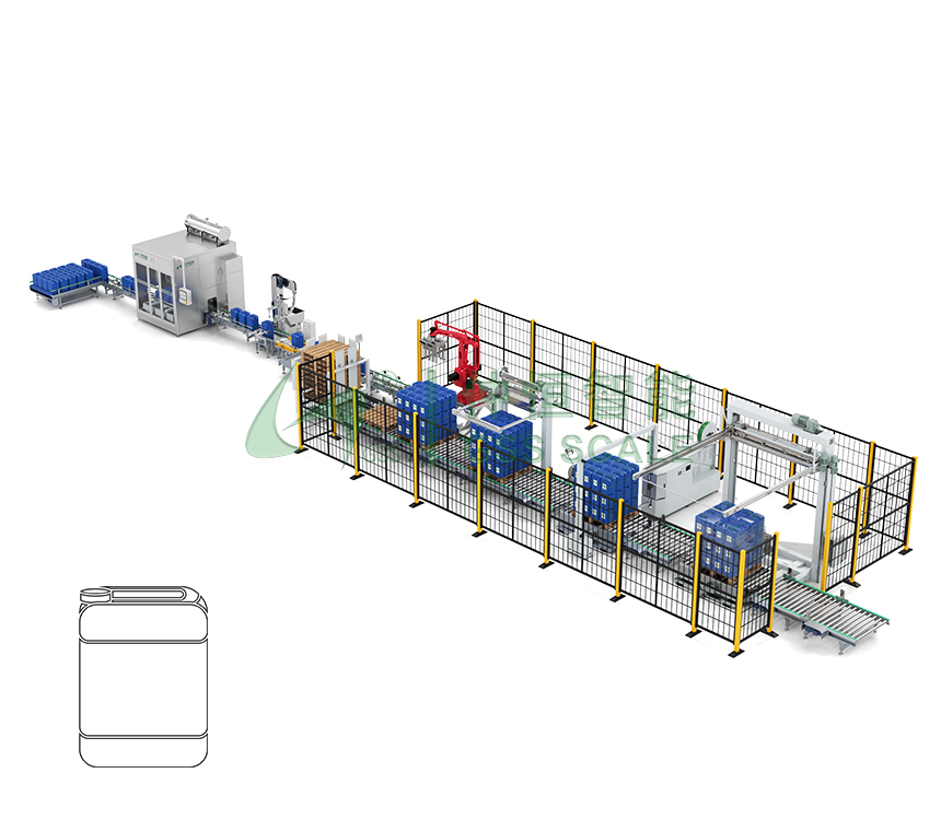 10~30kg方桶全自動(dòng)灌裝生線(xiàn)